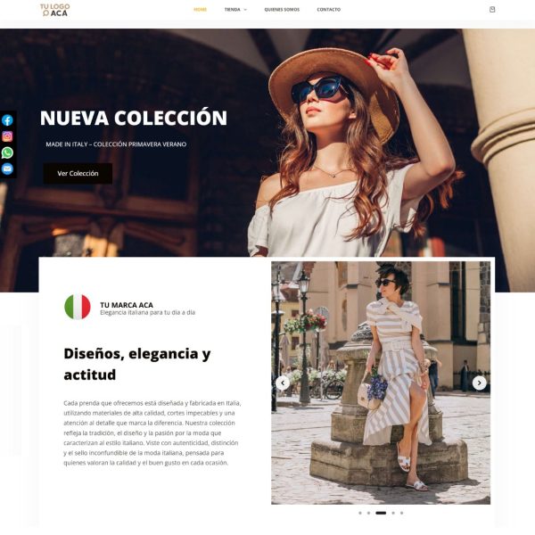 Pagina web moda