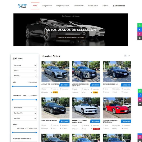 pagina web enfoque en stock pagina web enfoque en stock