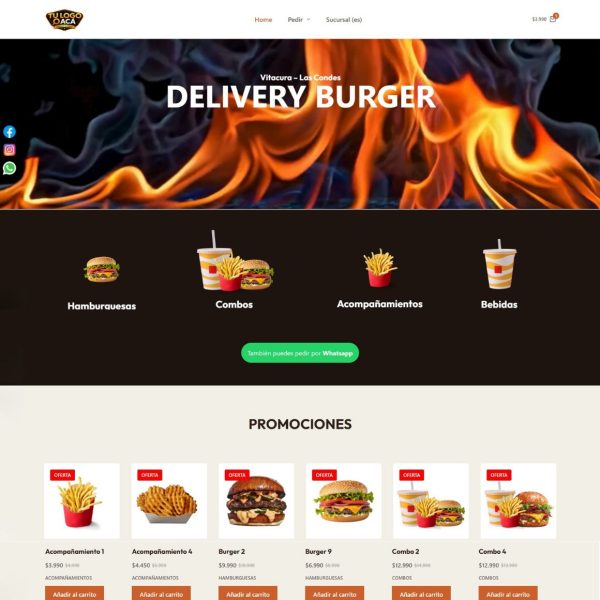 Página web Delivery