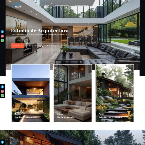 ESTUDIO DE ARQUITECTURA<br>Página Web Profesional